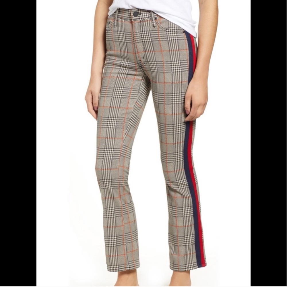 MOTHER Plaid Jeans